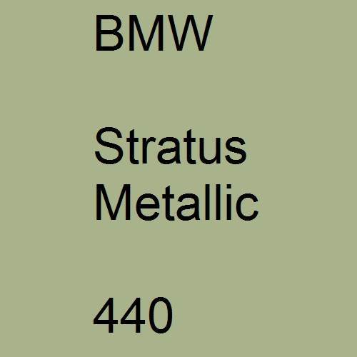 BMW, Stratus Metallic, 440.